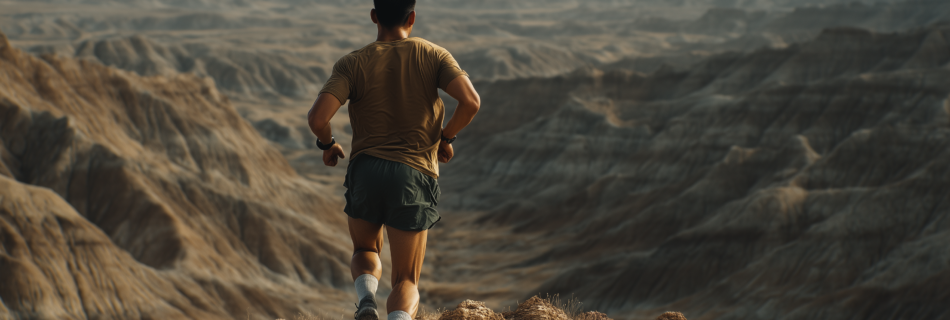 Joven atleta con mentalidad fuerte y enfoque mental entrenando para mejorar su rendimiento deportivo